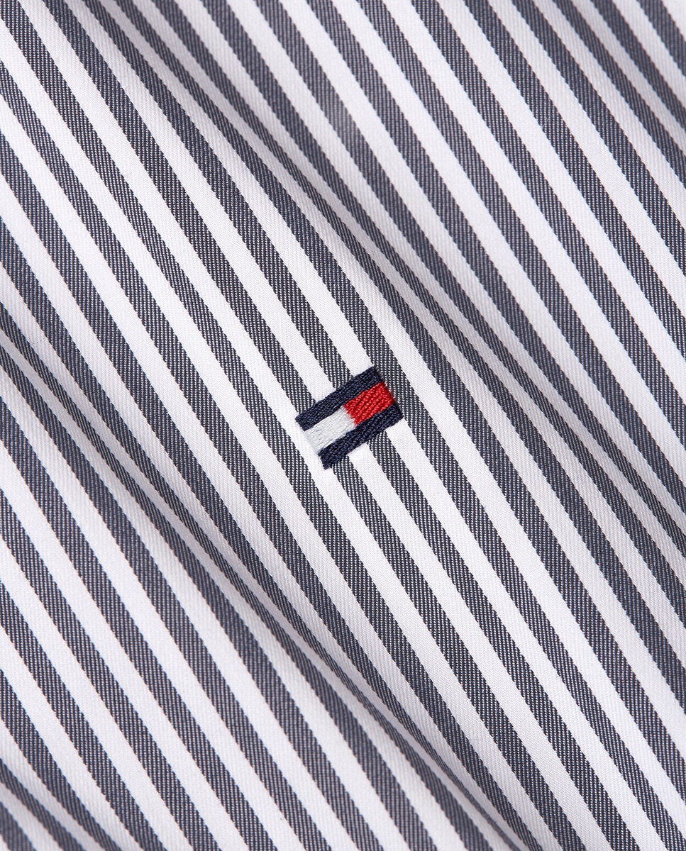 Camisa de Popelina com Manga Comprida Azul-índigo-7