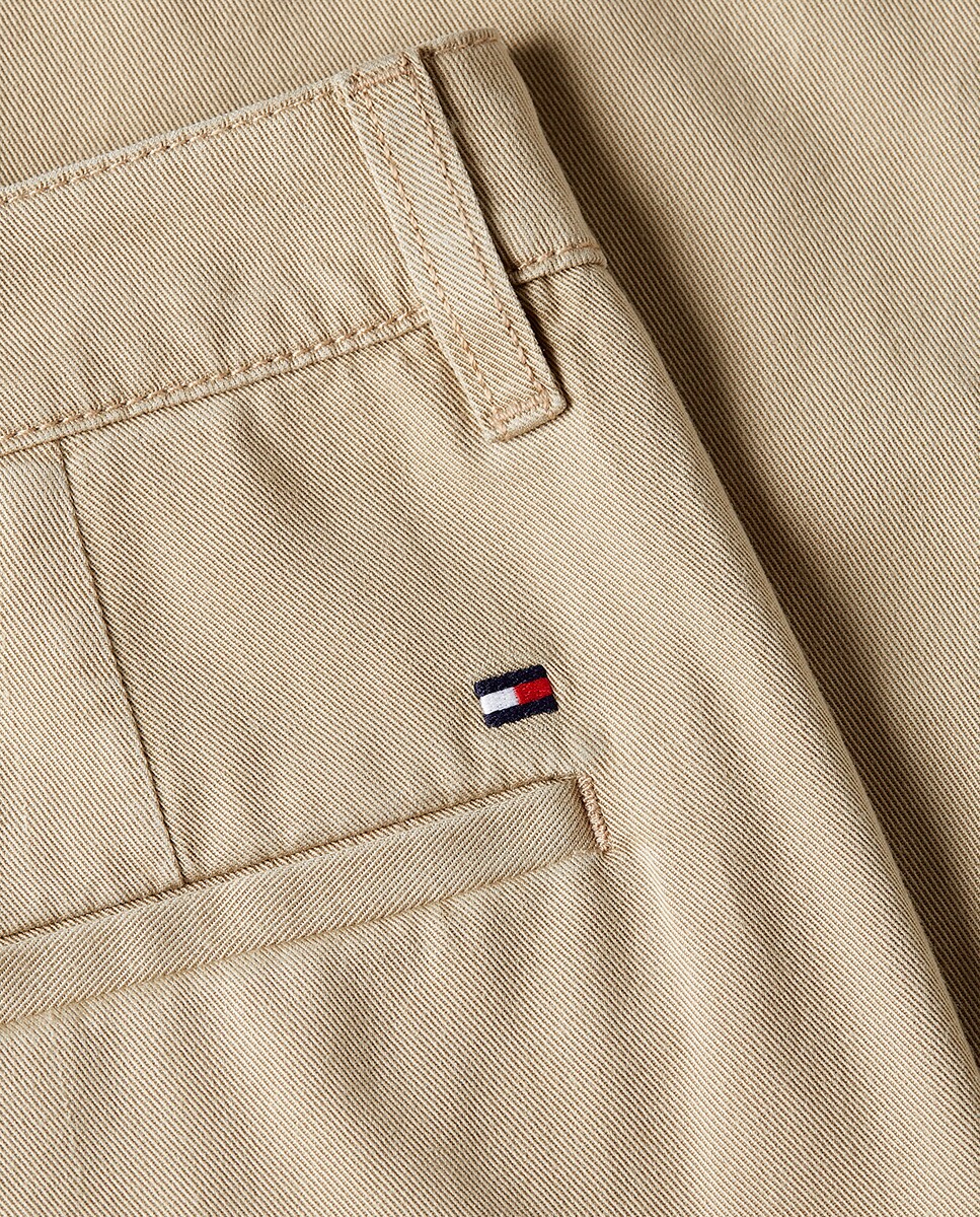 Saia Midi Regular com Abertura Bege-7