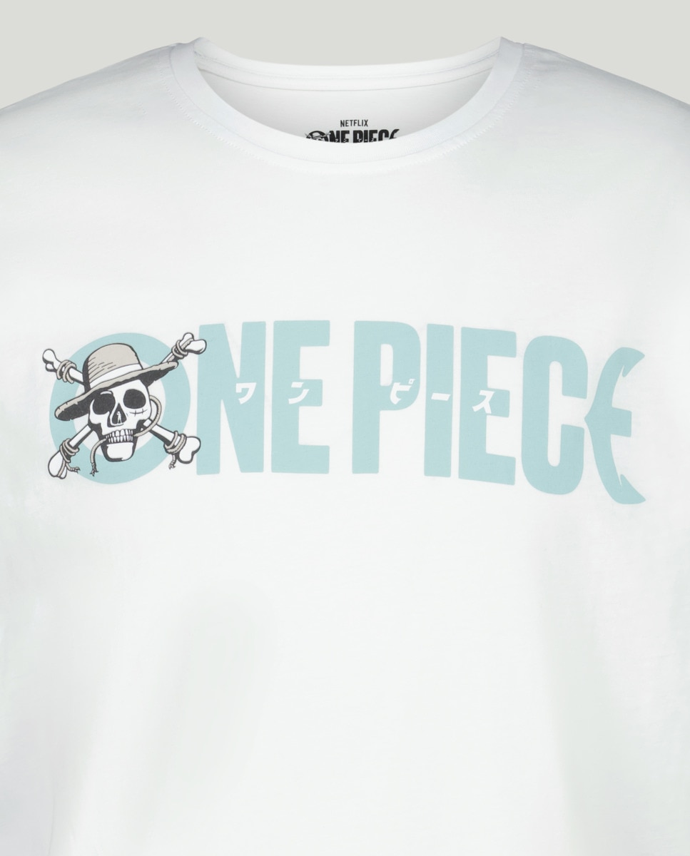 T-shirt One Piece Branco-5