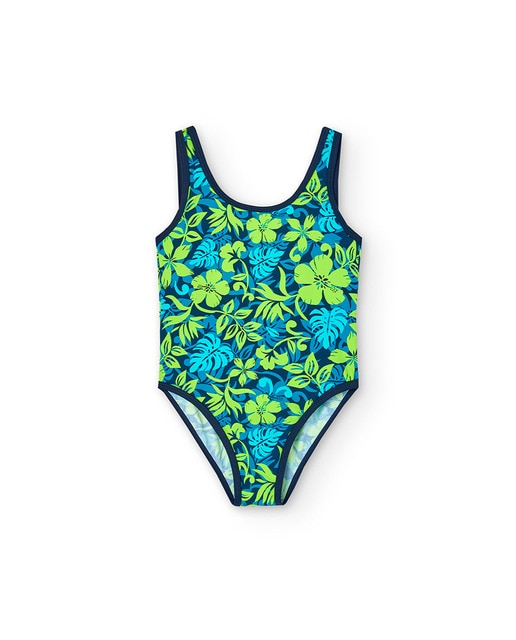 Imagen 0 de Bañador poliamida tropical de niña