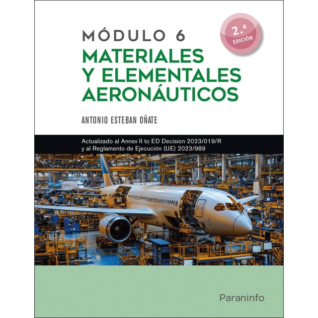 Imagen 0 de Módulo 6. Materiales Y Elementales Aeronáuticos 2.ª Edición (Tapa blanda)