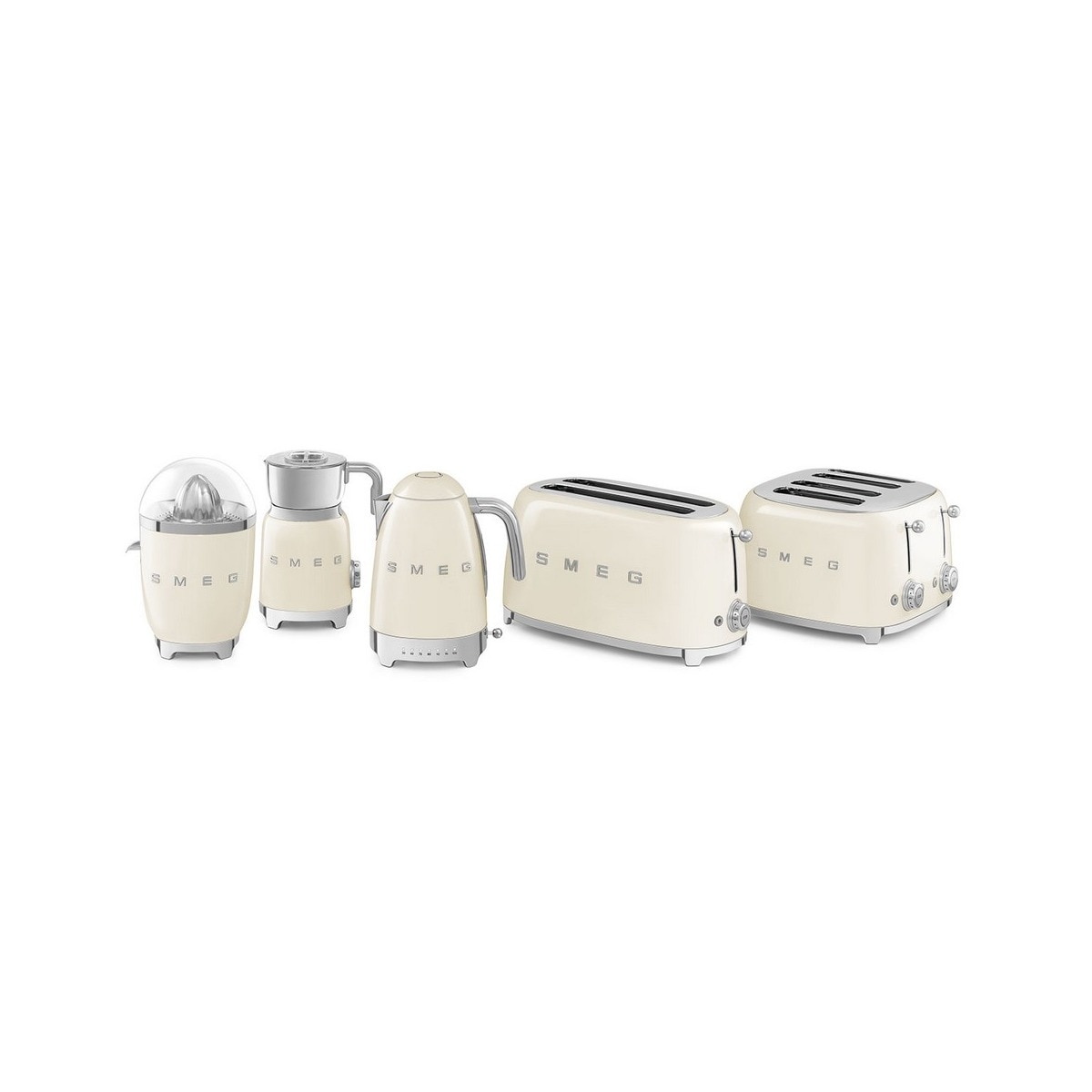 Espremedor de Citrinos Smeg Anni 50 CJF11CREU Pressão Manual de 70 W - Creme Polido Creme-6