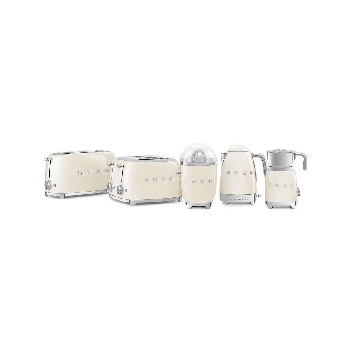 Espremedor de Citrinos Smeg Anni 50 CJF11CREU Pressão Manual de 70 W - Creme Polido Creme-5