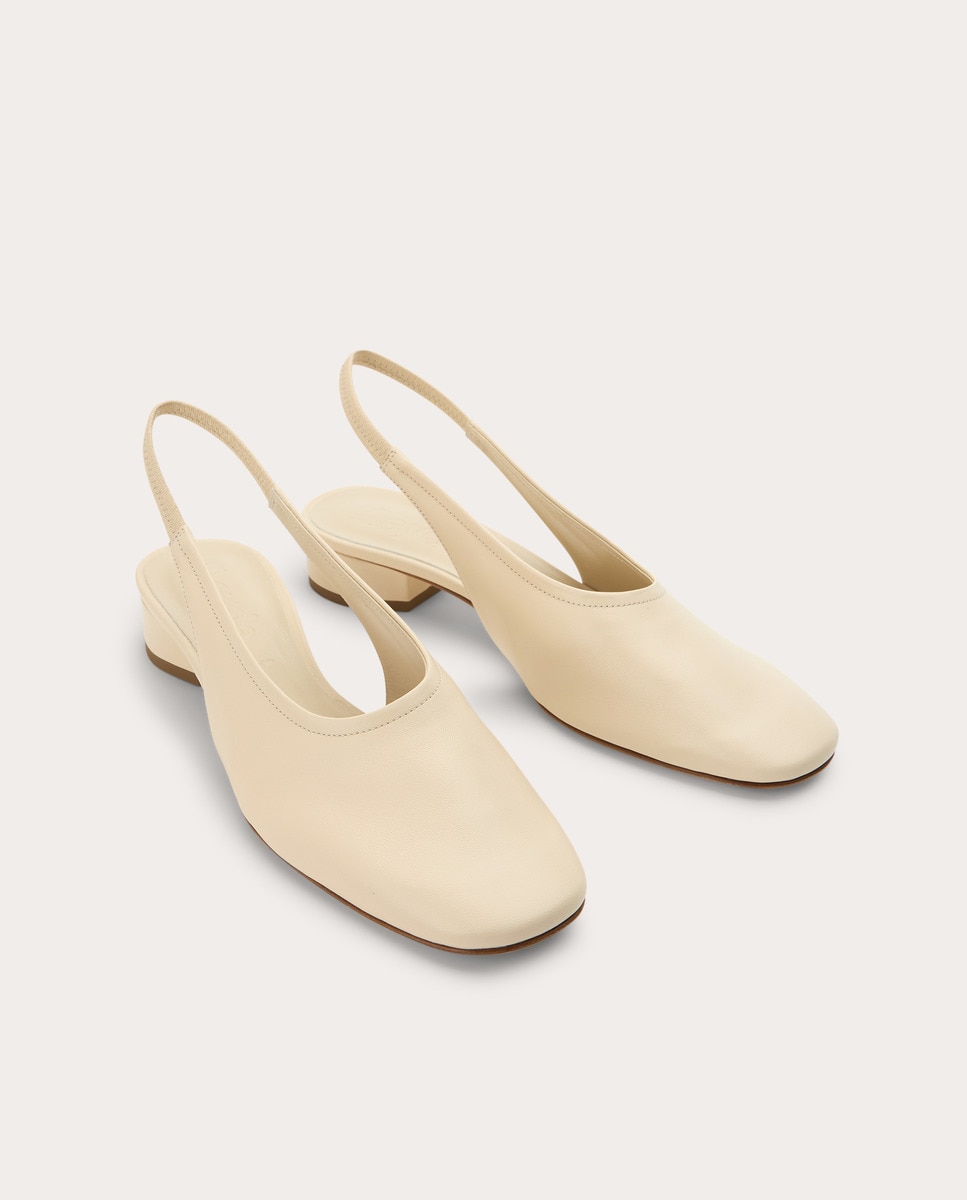 Sapatos de Salto em Pele Dua Branco-2