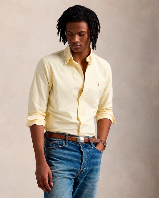 Imagen 0 de Camisa Oxford de hombre de algodón Custom fit
