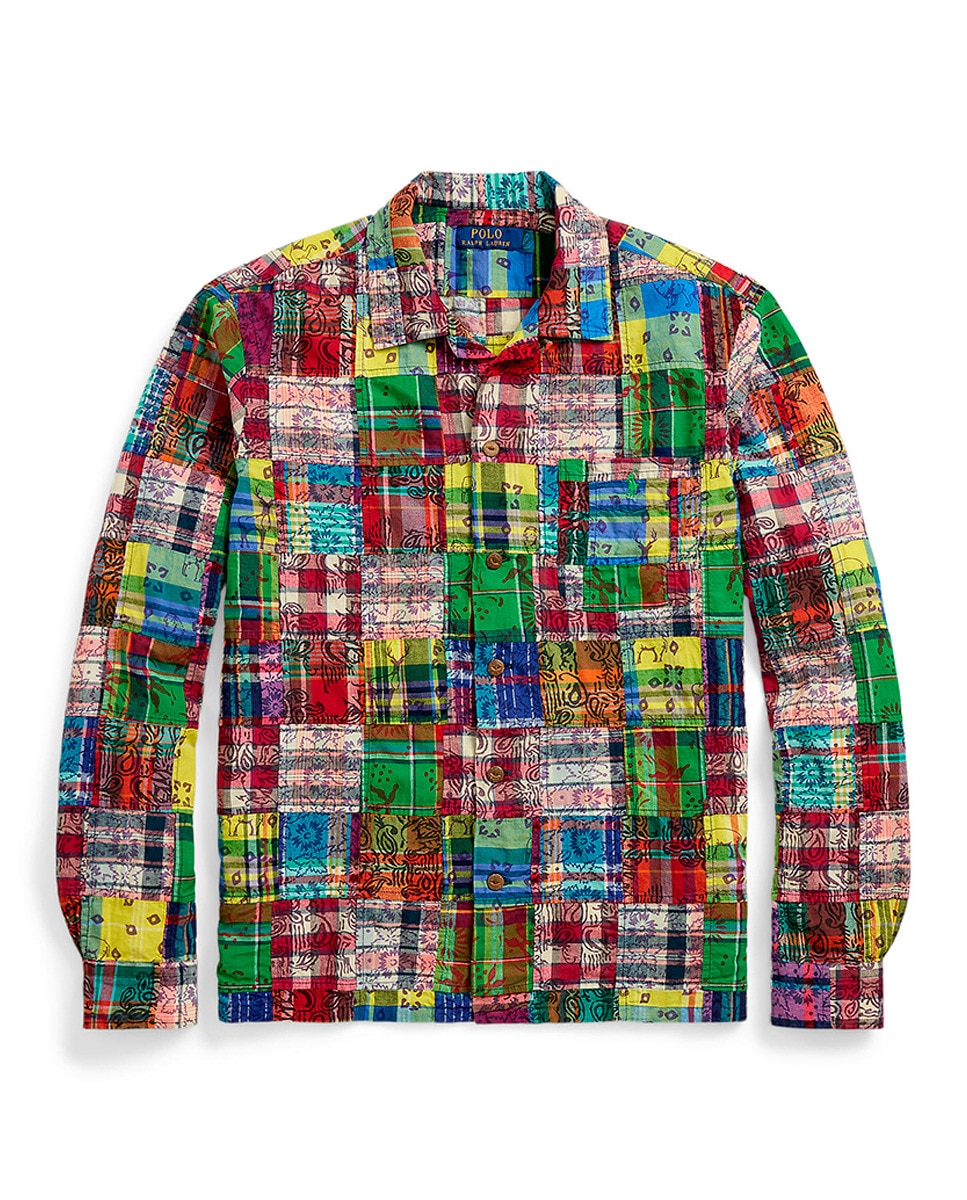 Camisa de Madrás Classic Fit Multicolor-6
