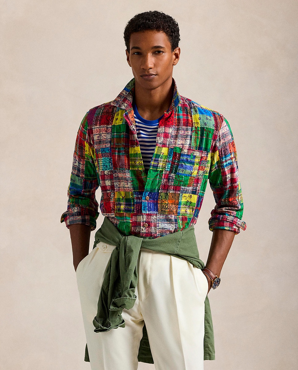 Camisa de Madrás Classic Fit Multicolor-1