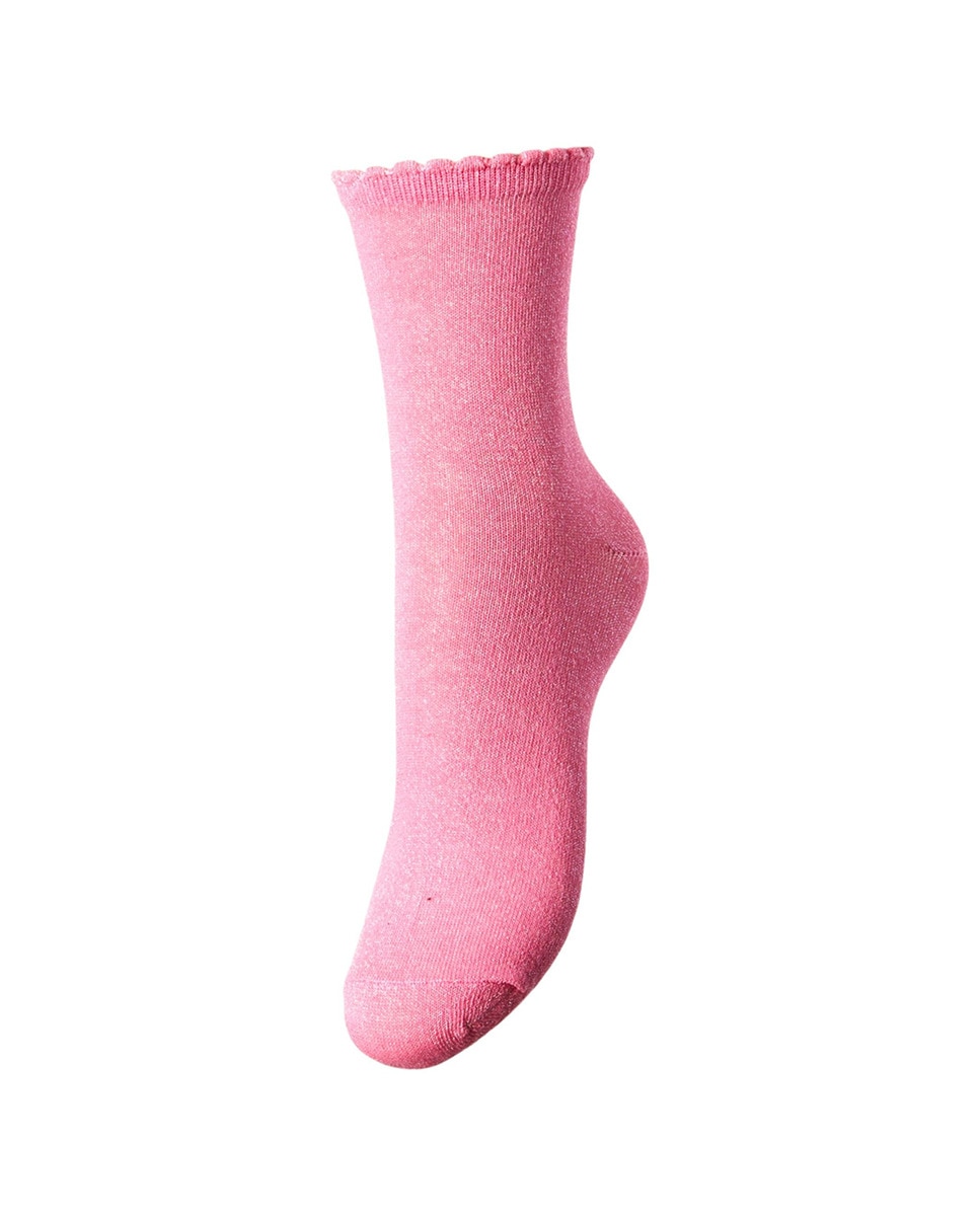 Meias de brilho Rosa-1