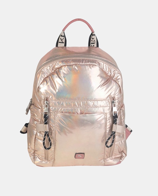 Imagen 0 de Mochila de mujer en cobre efecto metalizado