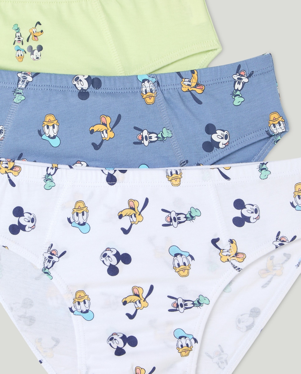 Pack de 3 Slips com Licença do Mickey Multicolor-3