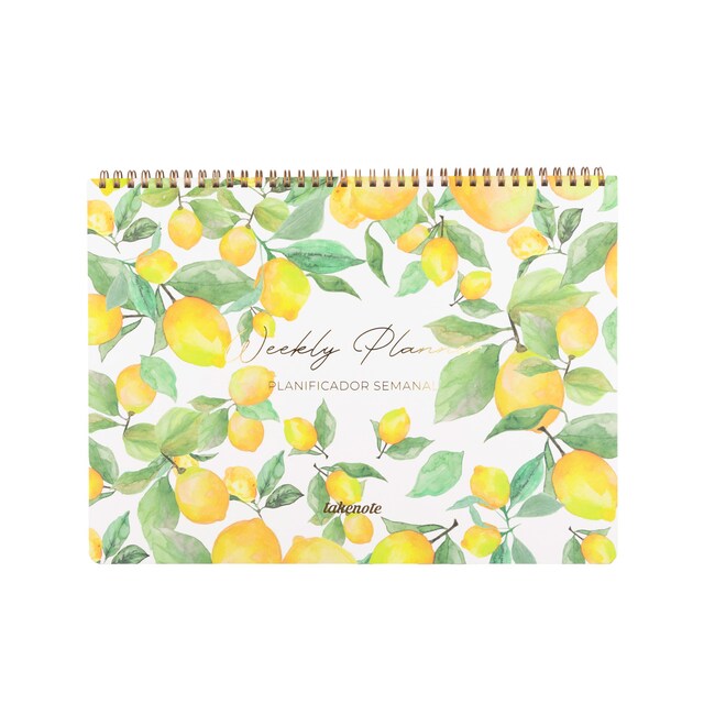 Imagen 0 de Planificador perpetuo 31,5x23 espiral semana vista Takenote Agatha amarillo