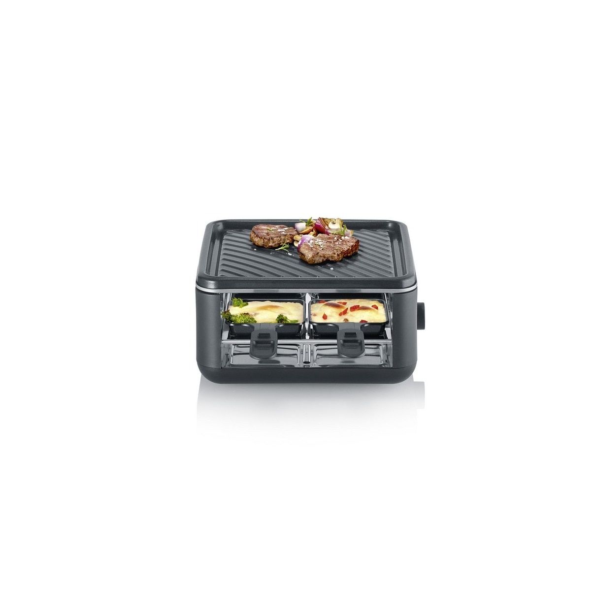 Grelhador Raclette Grill Severin RG2360 de 800 W - Preto Preto-1