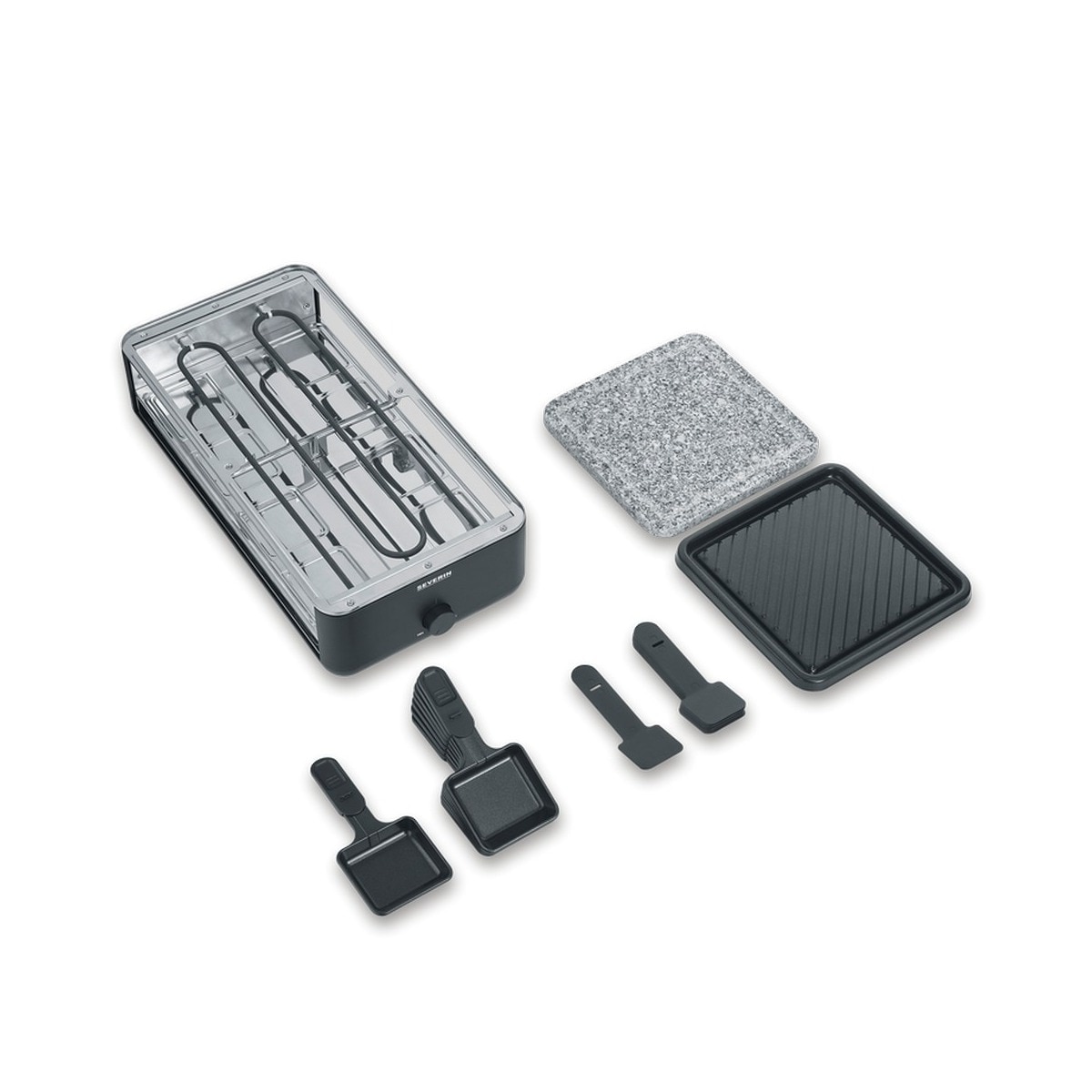 Grelhador Raclette Severin RG2366 de 1300 W - Preto Preto-6