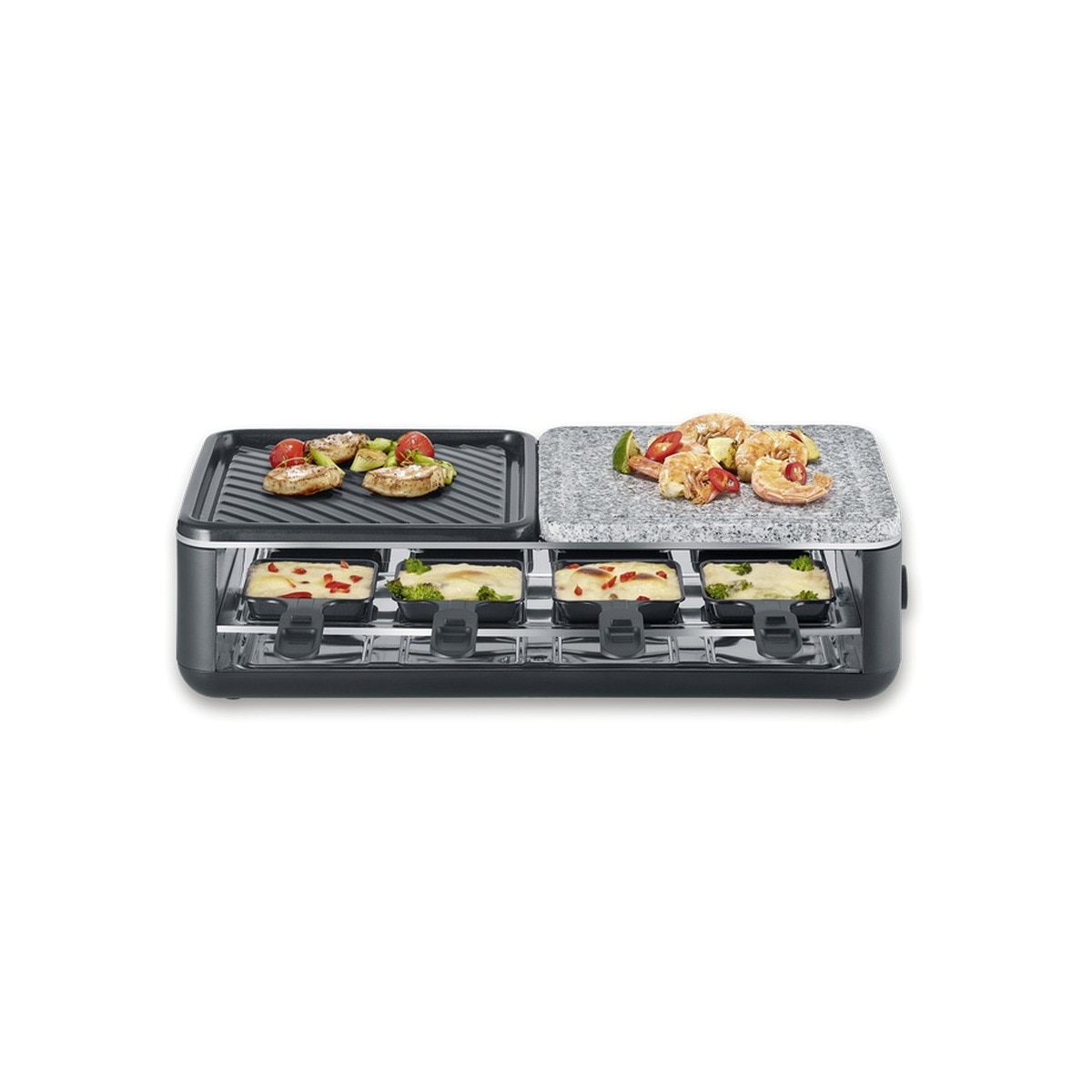 Grelhador Raclette Severin RG2366 de 1300 W - Preto Preto-2