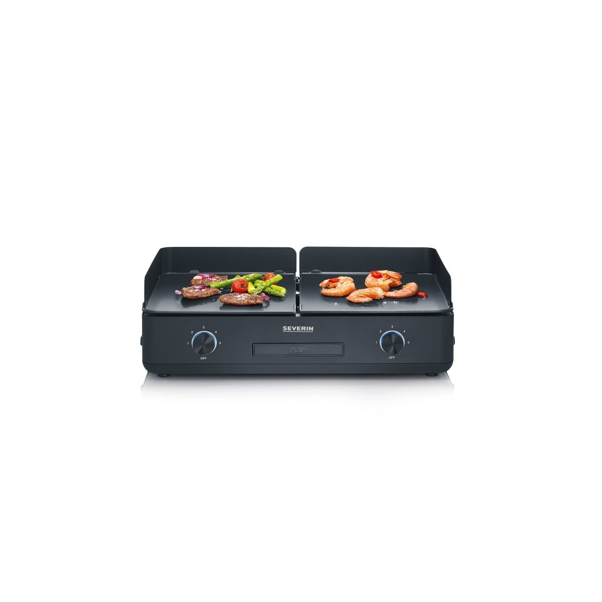 Imagem 0 de Grelhador de Placas Severin PG8569 de 2 Superfícies e de 2200 W - Preto