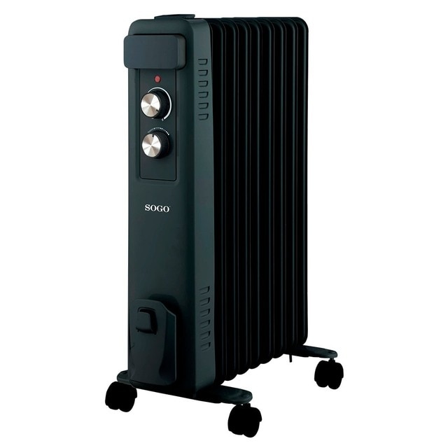 Imagem 0 de Radiador a Óleo Sogo CAL-SS-18460 de 9 Elementos, de 2000 W e com 3 Níveis de Calor - Preto