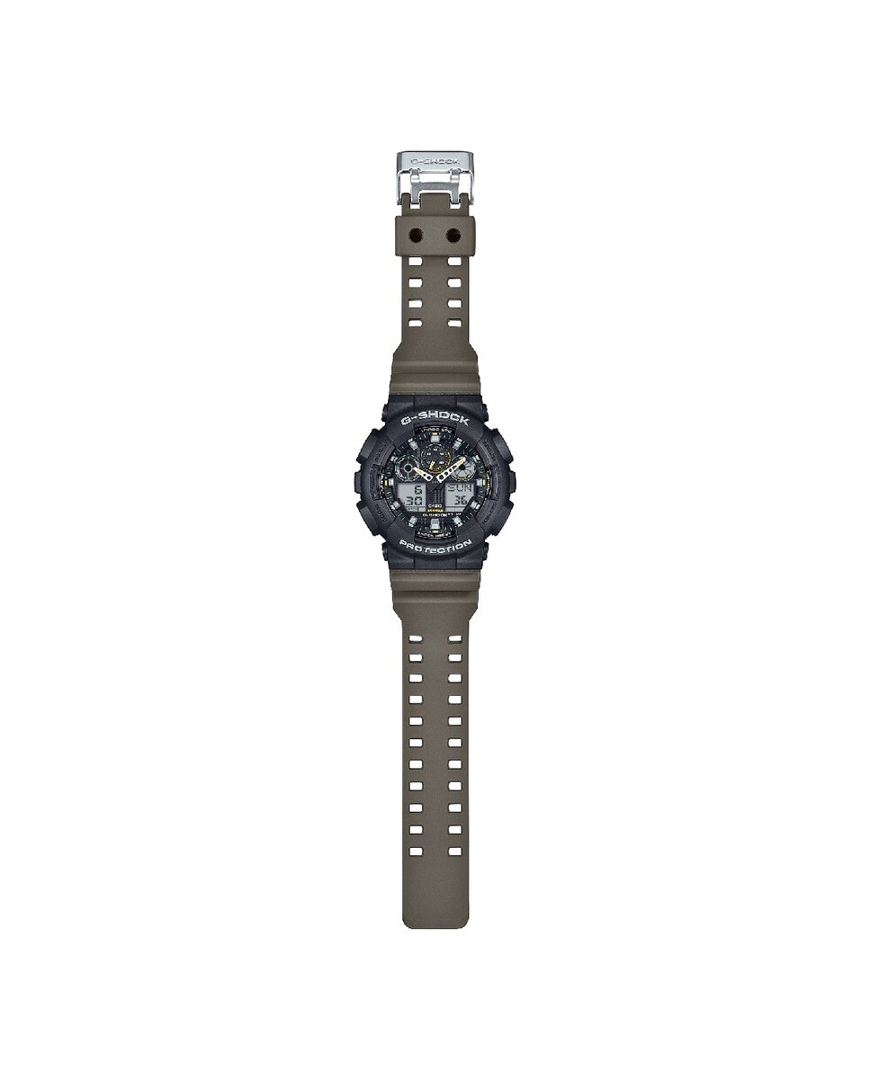 Rélogio Two Tone Utility Colours GA-100 Series GA-100TU-1A3 Preto / Castanho-2