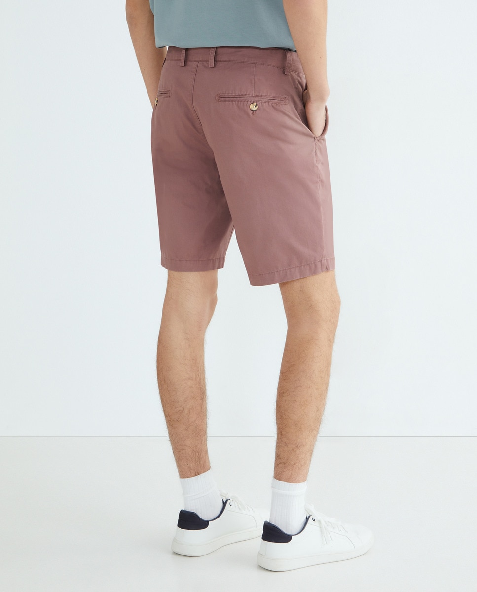 Bermuda chino básico hombre Rosa-3