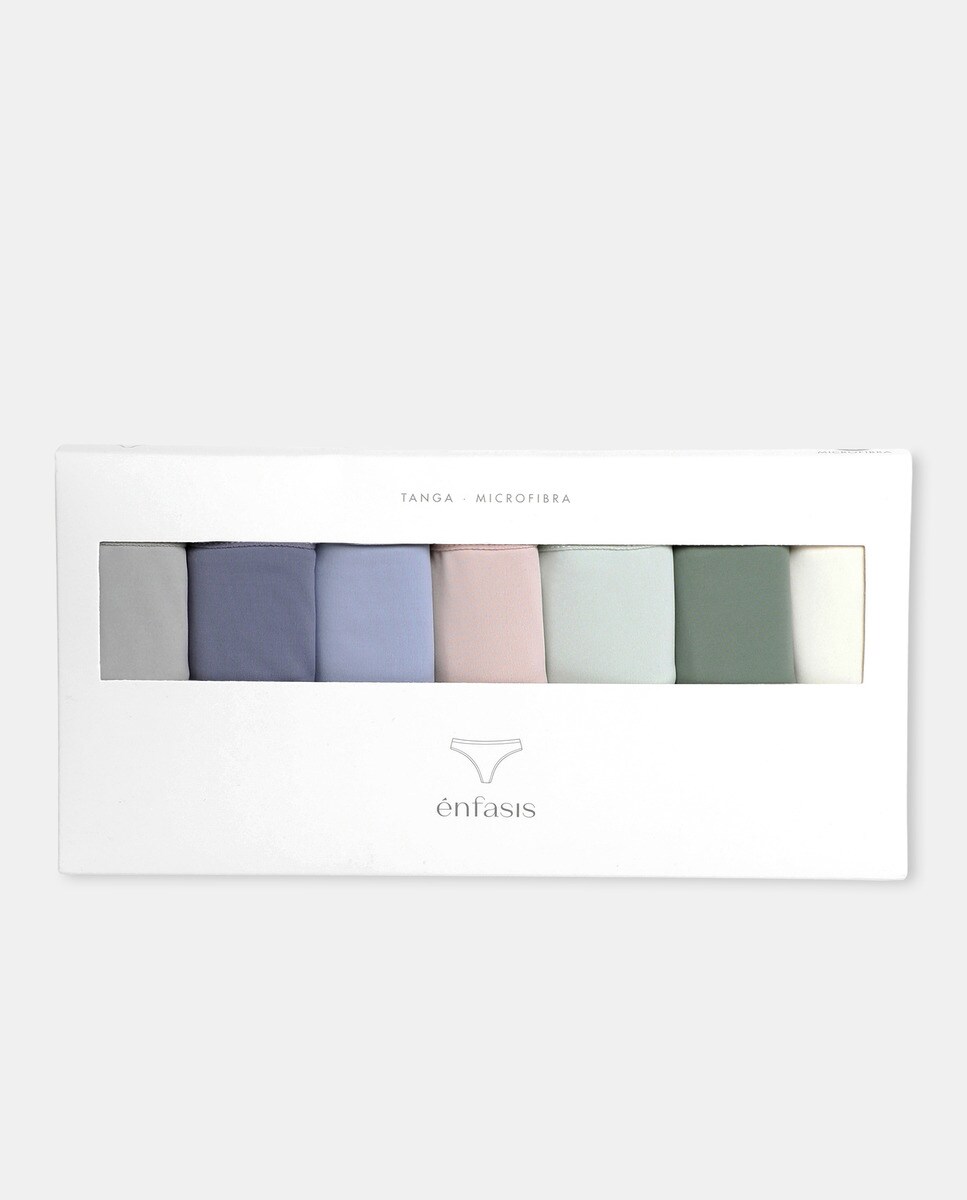 Pack de 7 Tangas Multicolor-5