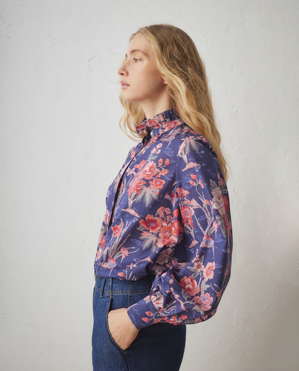 Blusa de Manga Comprida Liberty Vermelho-1