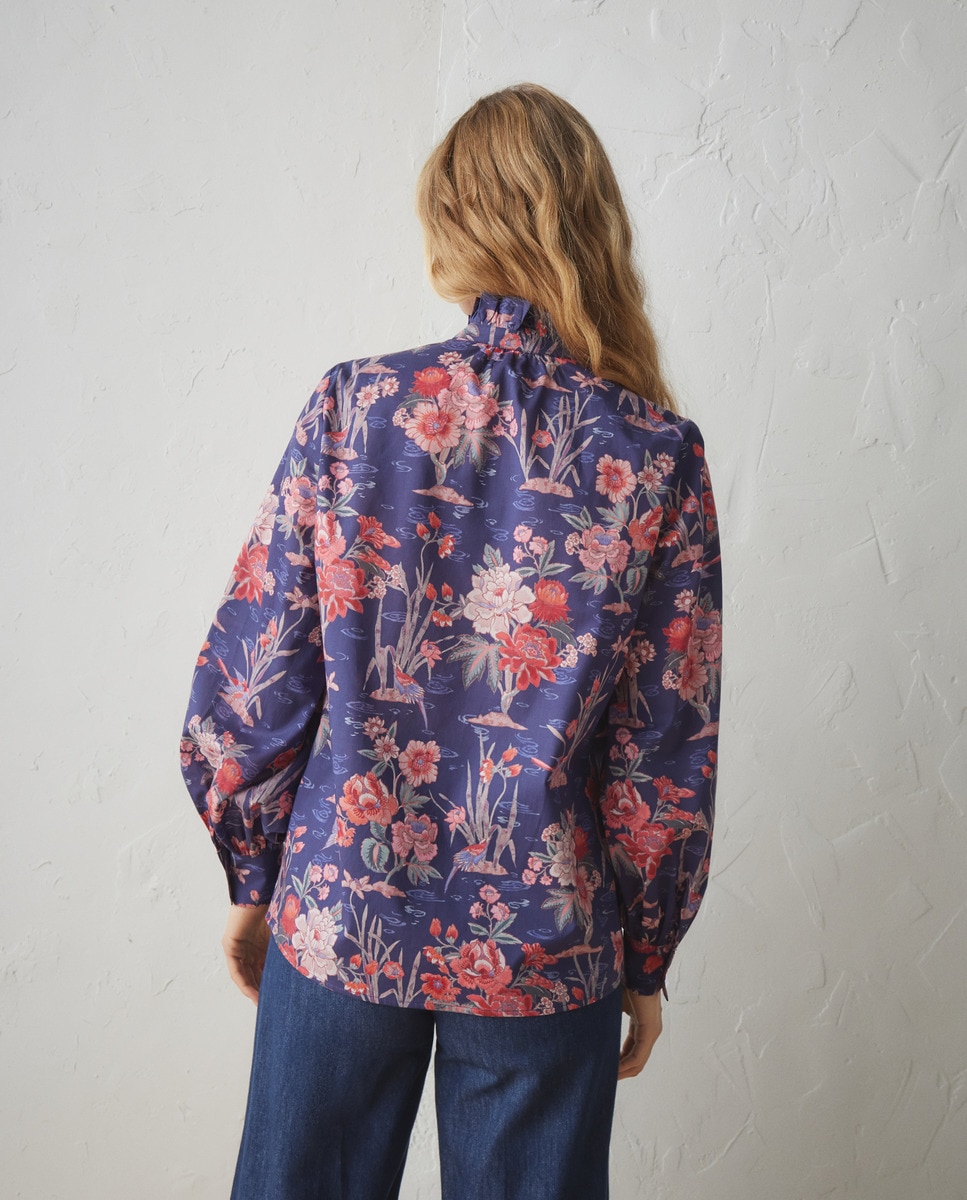 Blusa de Manga Comprida Liberty Vermelho-3