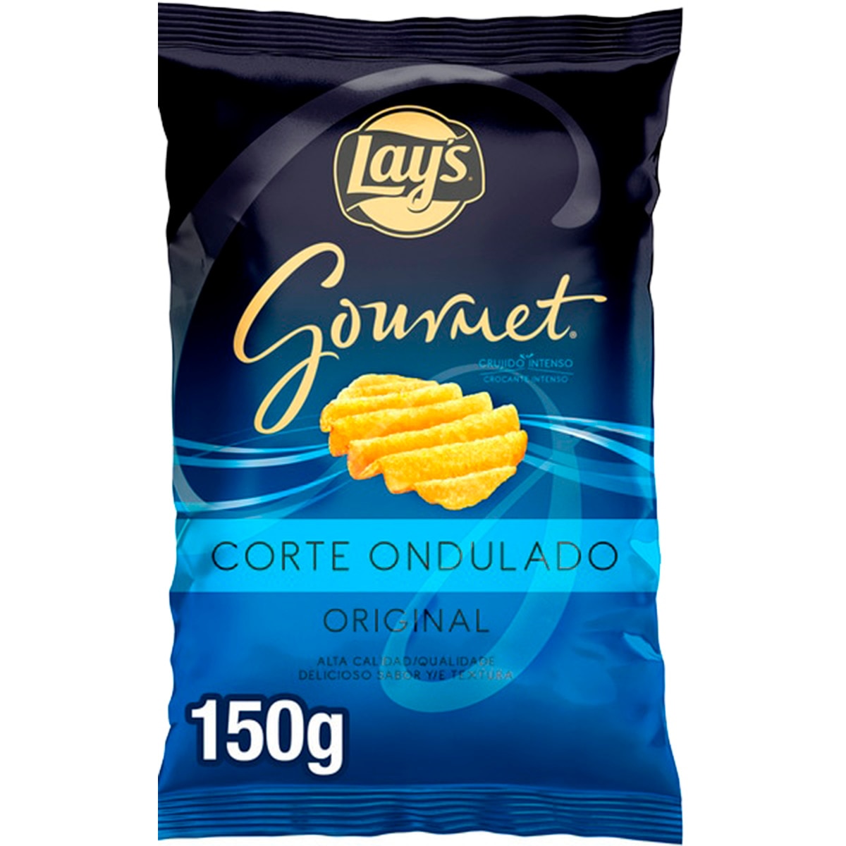 Batatas Fritas Corte Ondulado Original Gourmet embalagem 150 g