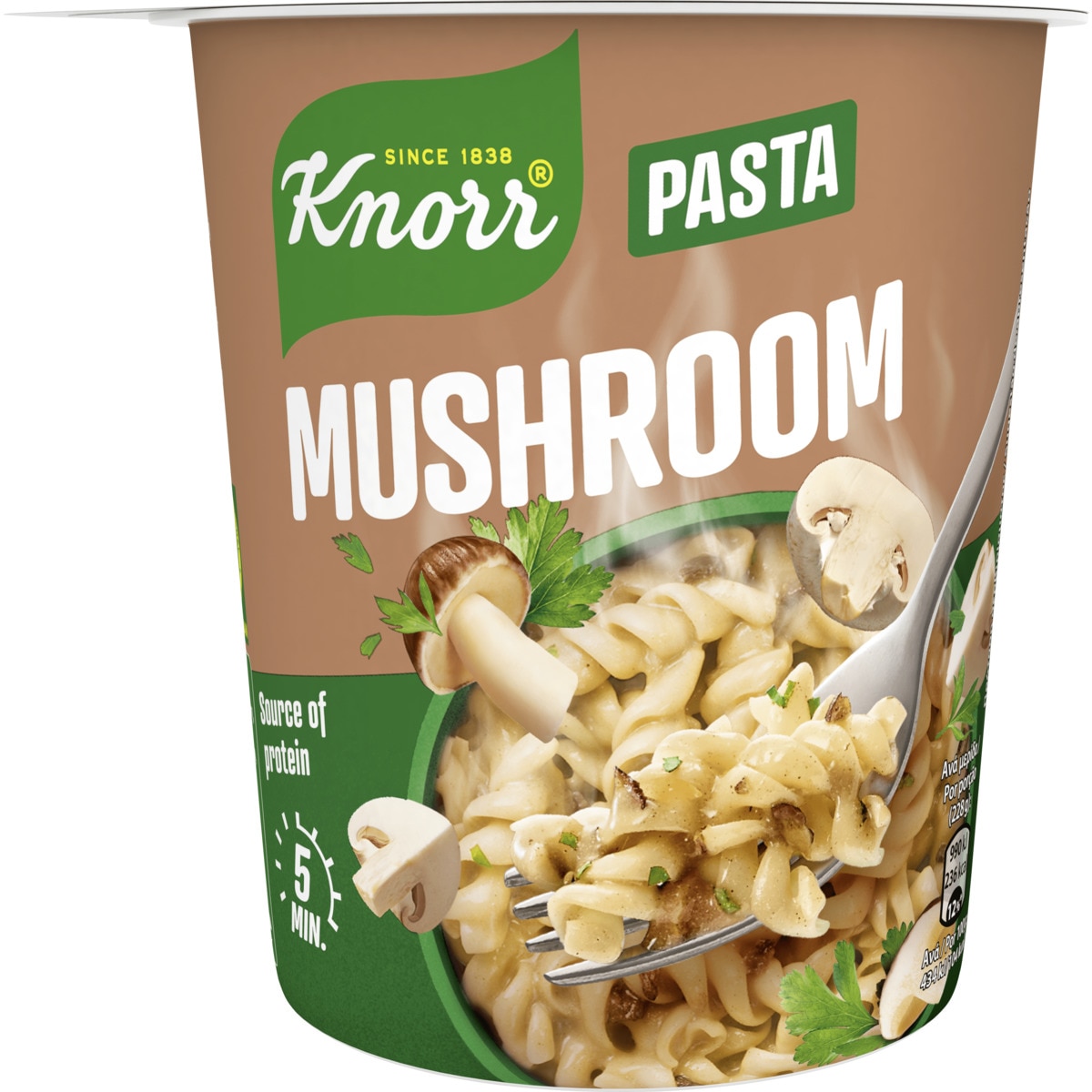 Pasta Snack Pot Cogumelos embalagem 59 g