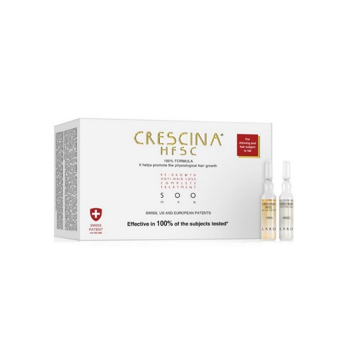 Transdermic HFSC Tratamento Completo 500 Homem 20x3,5 ml 1