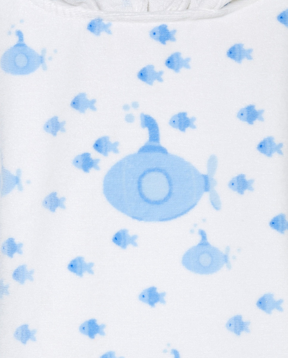 Capa de Banho de Bebé Branco-3