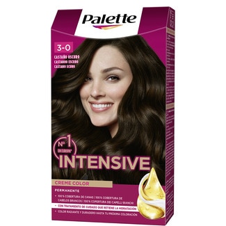 tinte Intensive Creme Color permanente castaño oscuro nº 3 caja 1 unidad cuidado nutritivo con micro-aceites - Schwarzkopf Palette