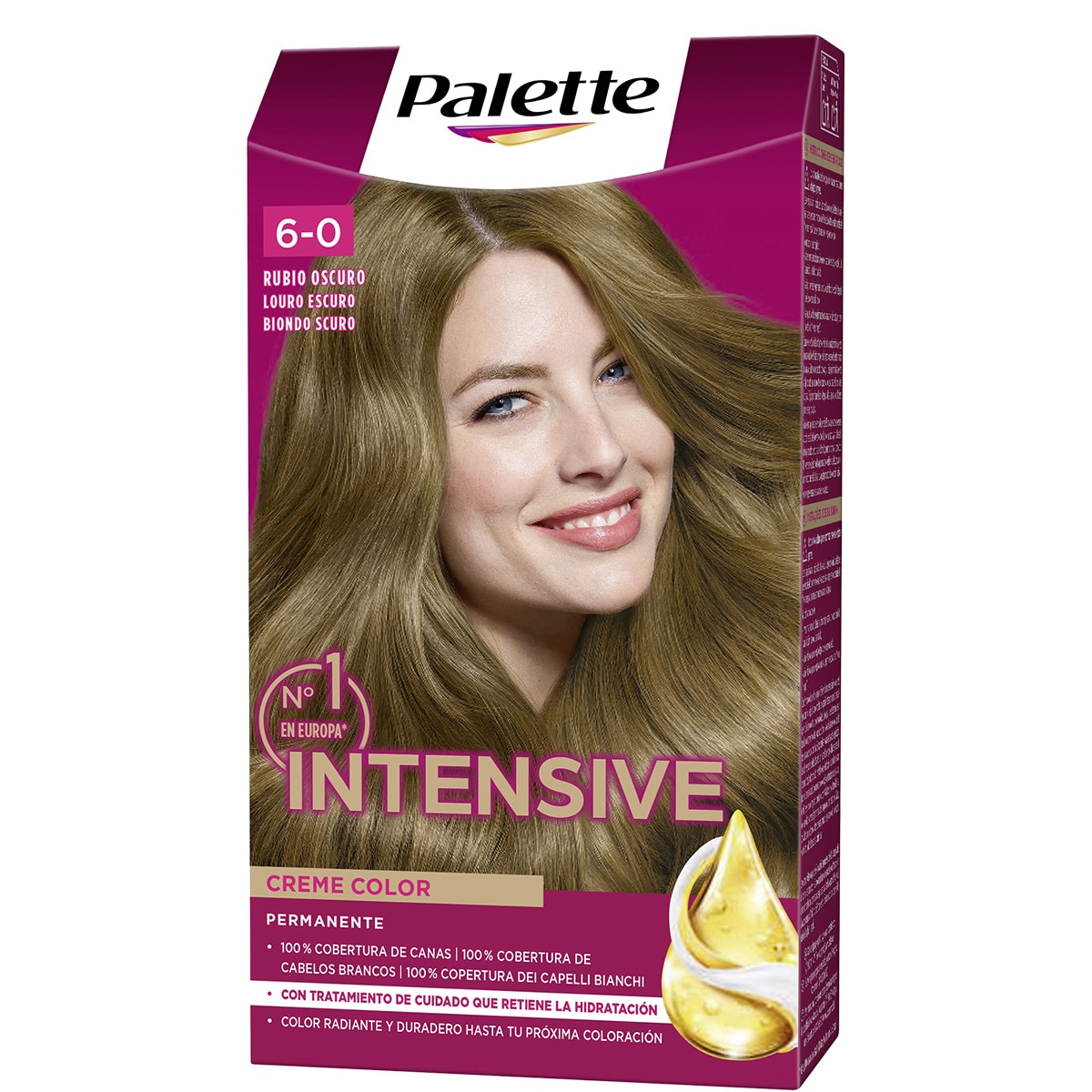 tinte Intensive Creme Color permanente rubio oscuro nº 6 caja 1 unidad con micro-aceites