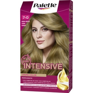 tinte Intensive Creme Color permanente rubio medio nº 7 caja 1 unidad con micro-aceites - Schwarzkopf Palette
