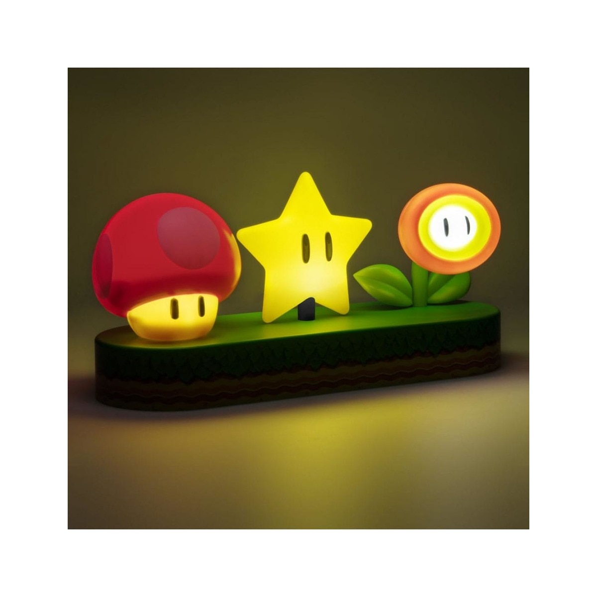 Candeeiro Icon light Seta + Estrella + Flor Mario Bros 4