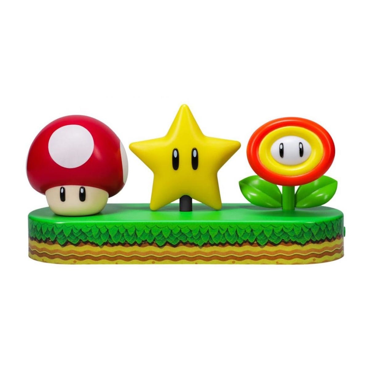 Candeeiro Icon light Seta + Estrella + Flor Mario Bros 1