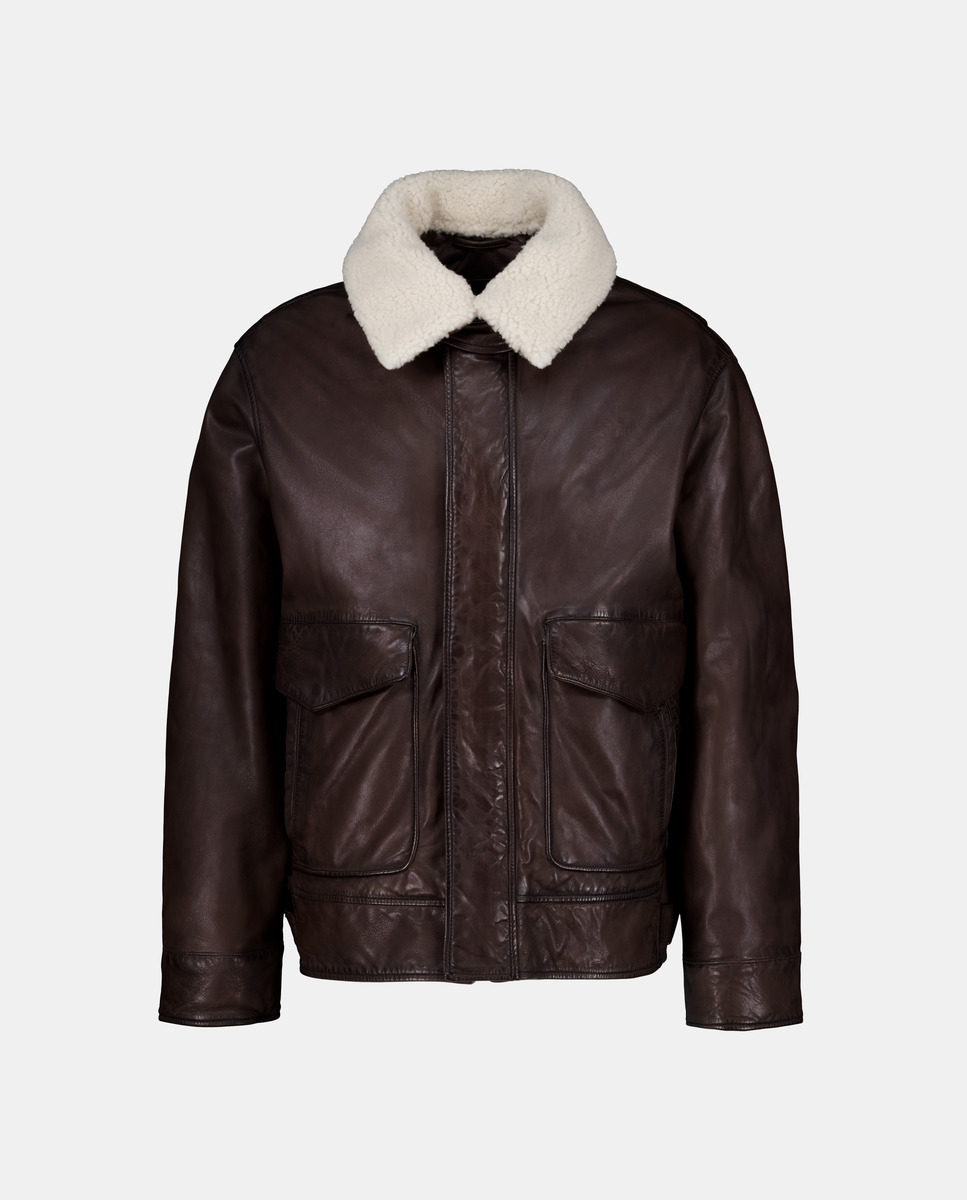 chaqueta de piel emidio tucci