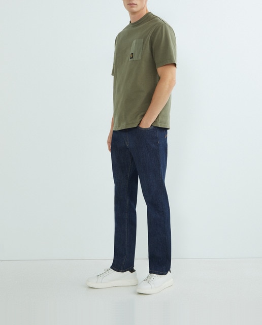 Imagen 0 de Camiseta de hombre básica con bolsillo de manga corta con logo pequeño