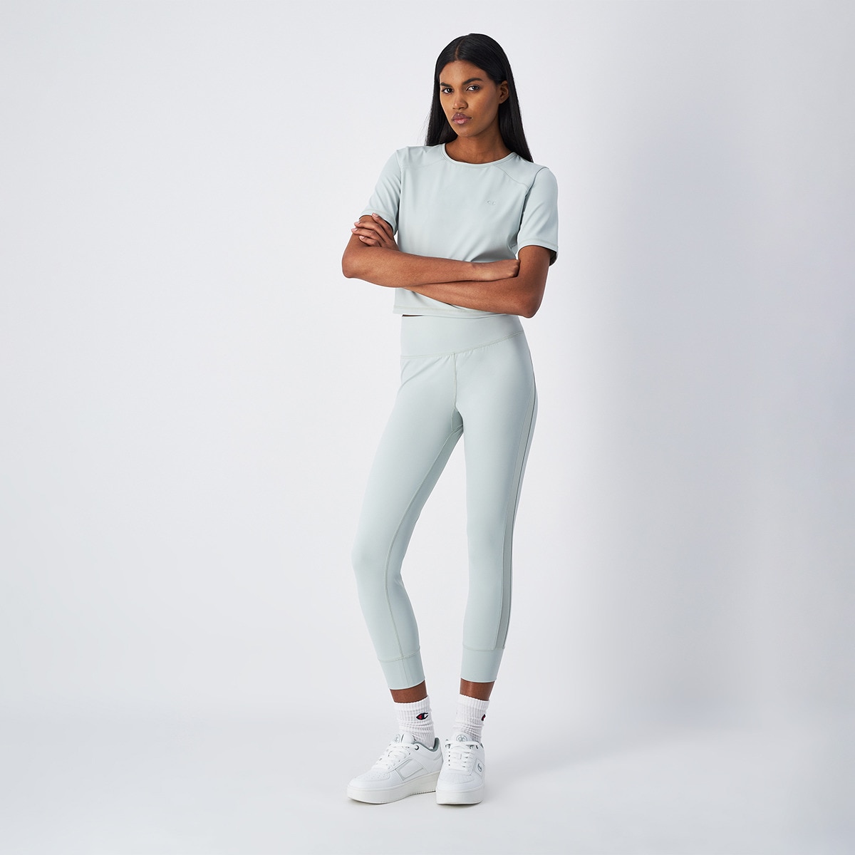 Leggings de Mulher Verde-claro-3