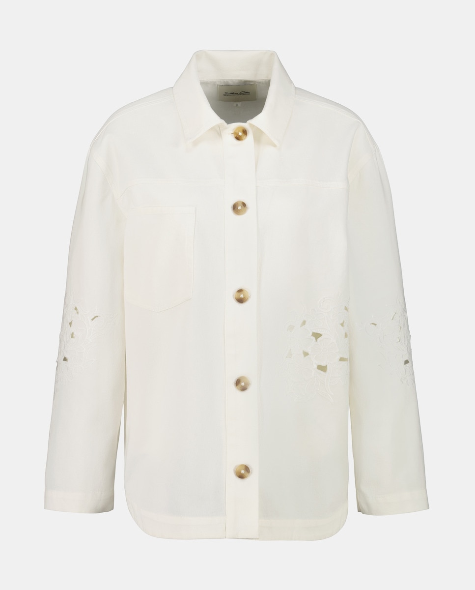 Sobrecamisa com Manga Comprida Branco-marfim-4