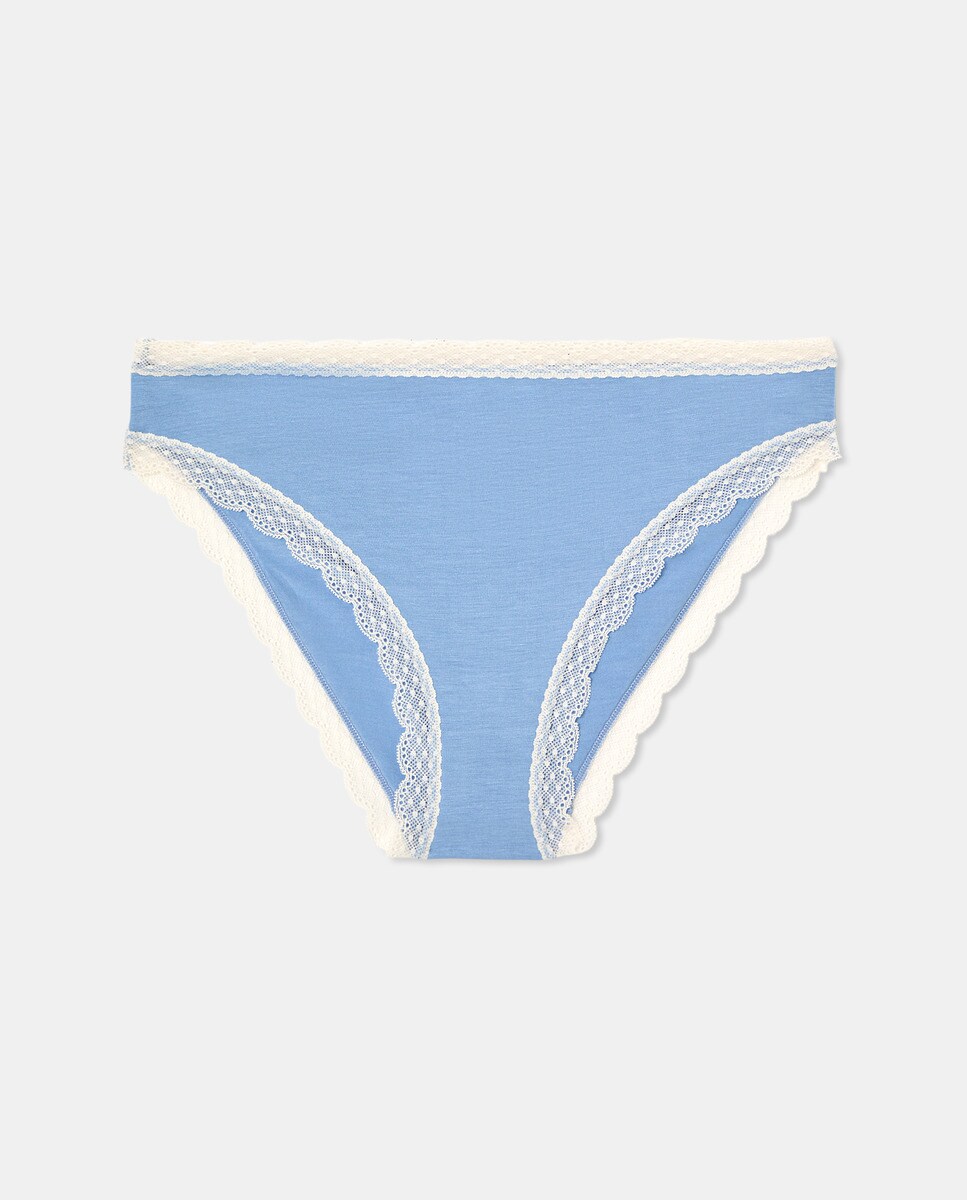Cueca lisa 400 Azul-3