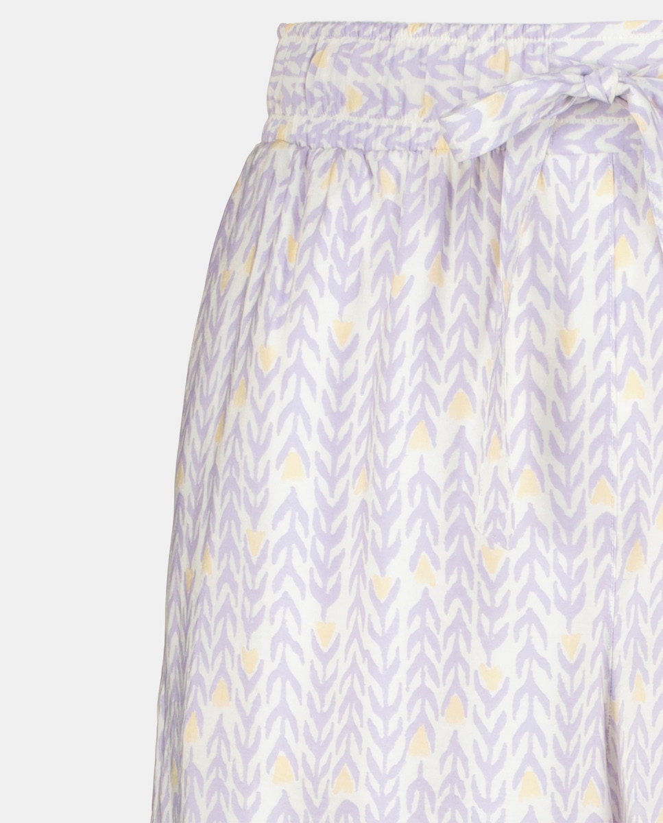 Pantalón de mujer culotte. Lila-5