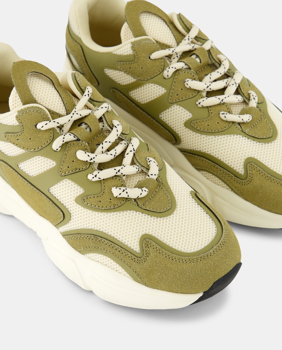 Deportivo de mujer chunky Verde militar-5