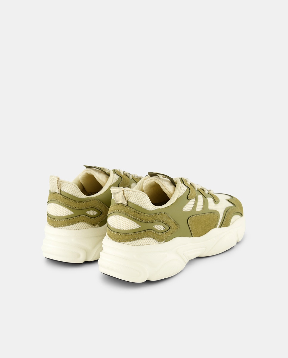 Deportivo de mujer chunky Verde militar-3