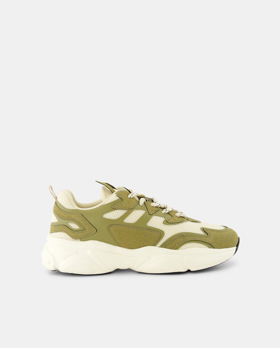 Deportivo de mujer chunky Verde militar-1