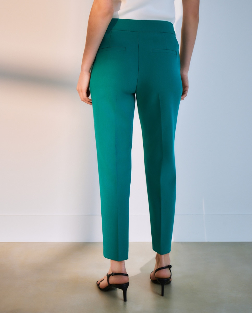 Calças de Fato Semi Skinny 530 Verde Escuro-6