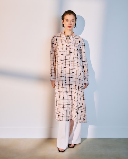 Imagen 0 de Vestido midi manga larga