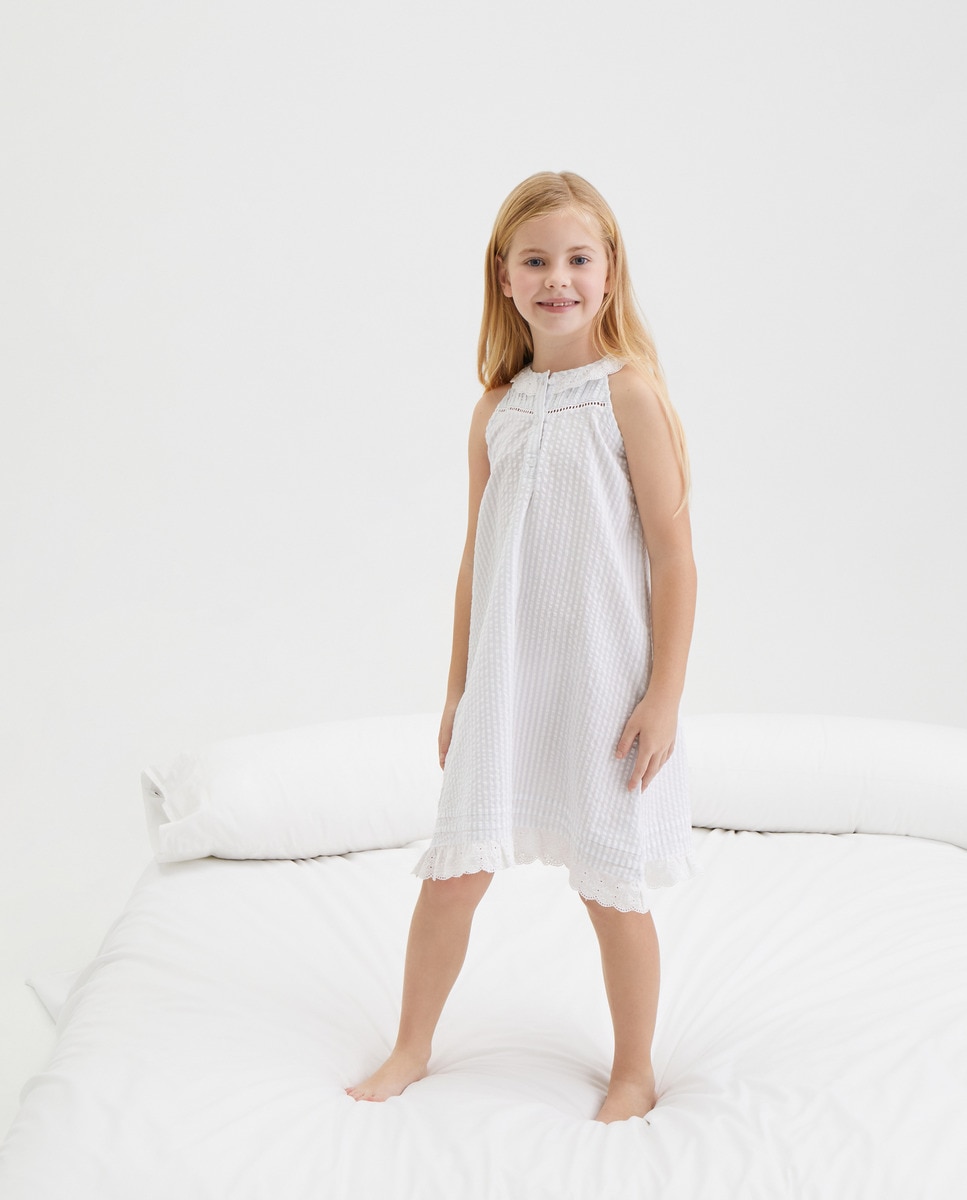 Camisón de niña Azul-1