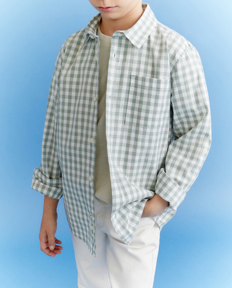 Camisa de Manga Comprida Verde-2