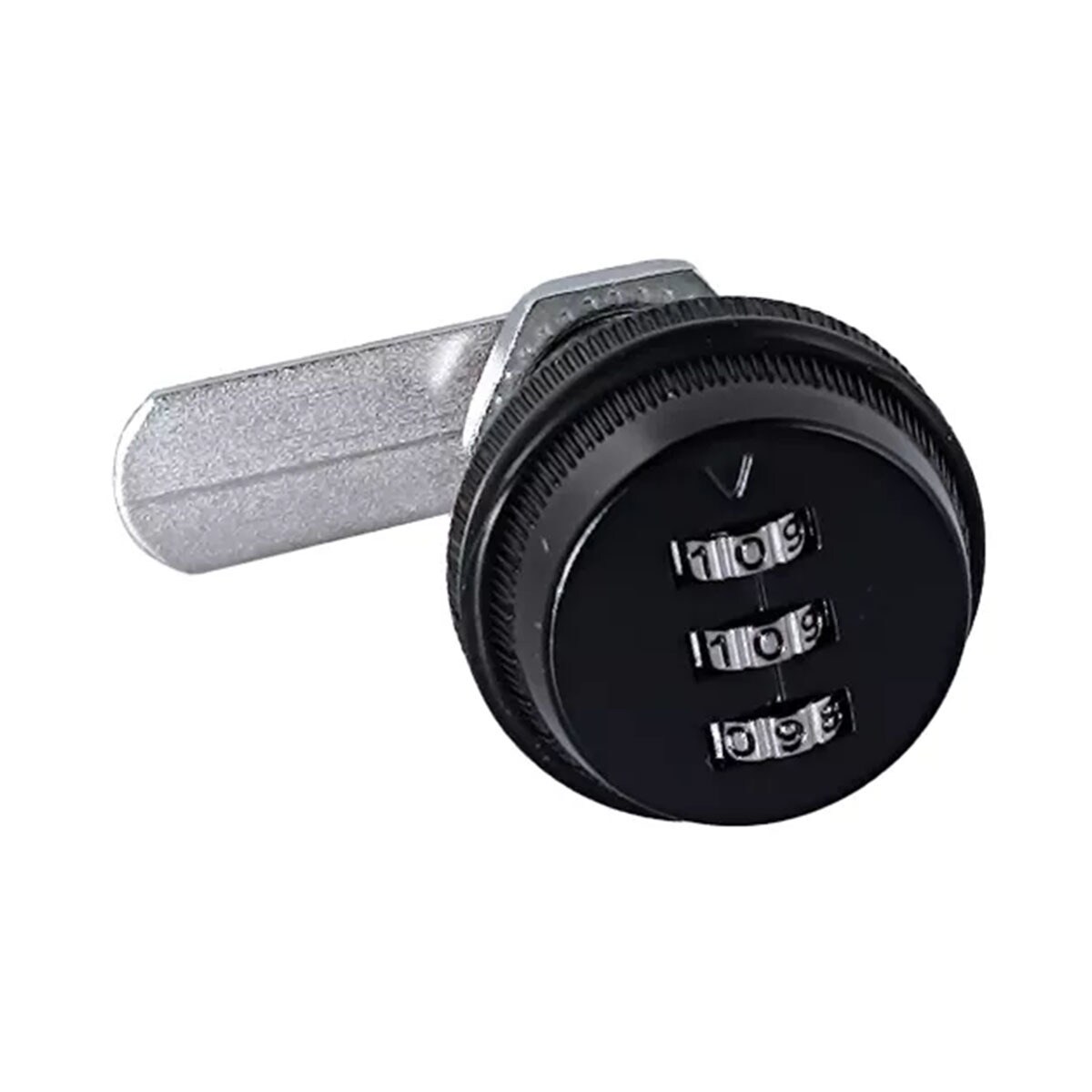 Fechadura com Combinação para Bilheteira Aço/Preto-1