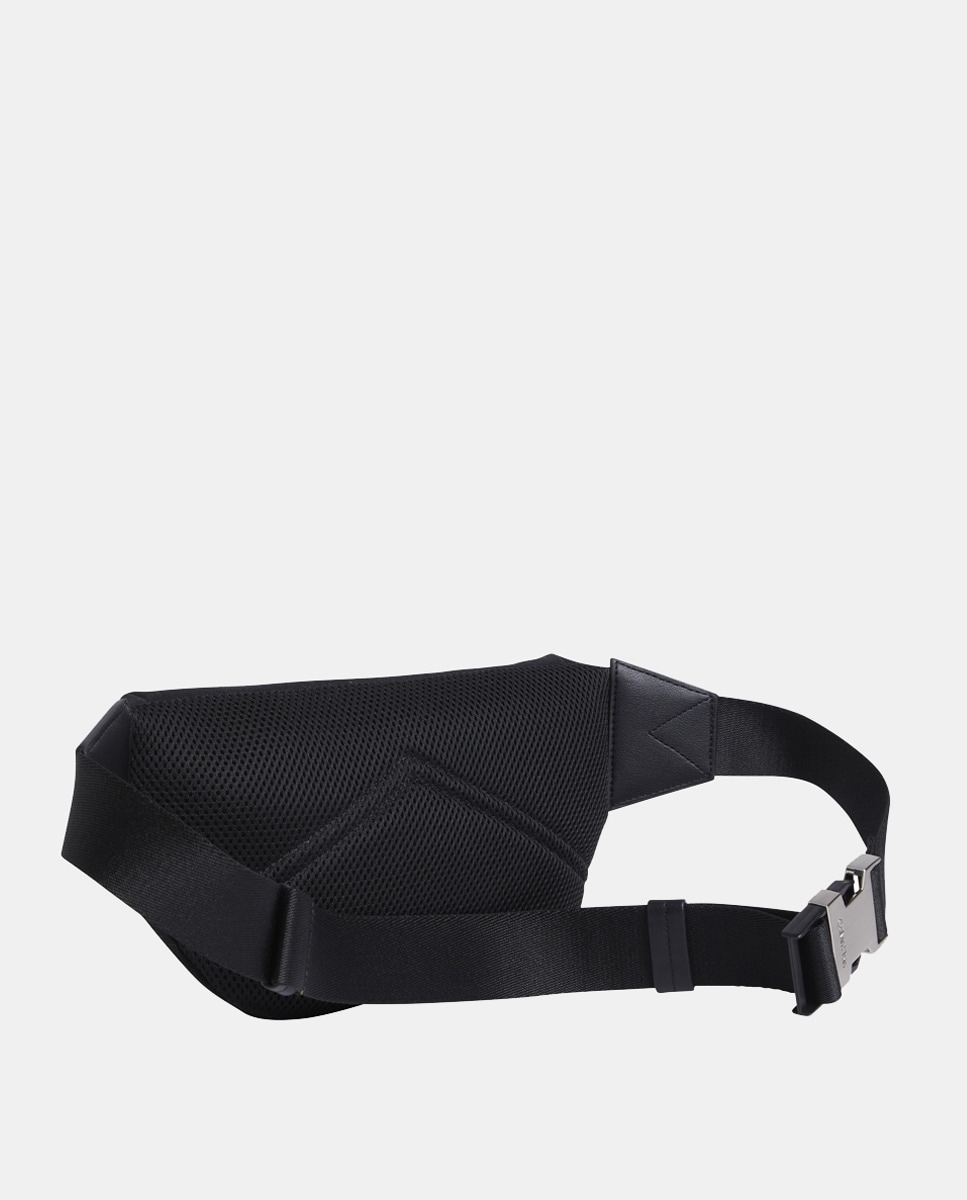 Bolsa de Cintura com Estampado de Monograma Preto-2