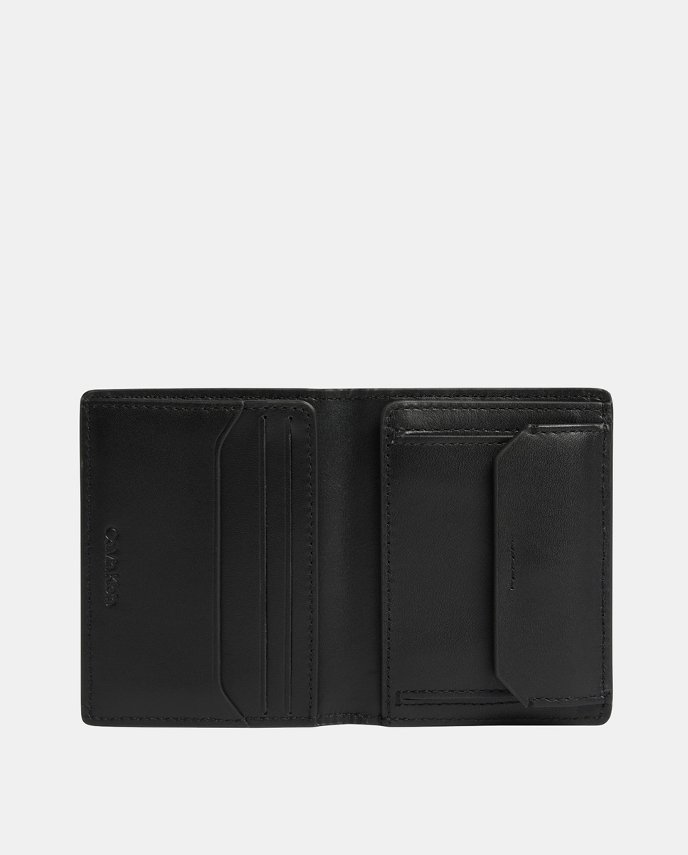 Carteira Bifold com Estampado de Monograma Cinzento-3